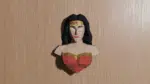 Papercraft buste de super-héroïne en origami 3D