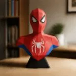 Papercraft buste de Spiderman en origami 3D