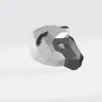 Masque de mouton en papercraft 3D