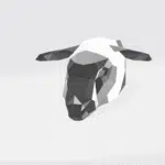 Masque de mouton en papercraft 3D