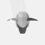 Máscara de ovelha de papel 3D