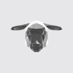 Máscara de ovelha de papel 3D