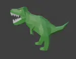 Papercraft de T-Rex en origami 3D