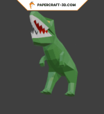 Papercraft T-Rex in 3D origami
