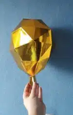 Papercraft 3D ballons à créer – 4 ballons + bonus mural | Modèle PDF Pepakura à assembler soi-même