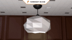 Lampe nuage en papercraft 3D