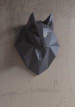 Papercraft testa di lupo in origami 3D