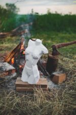 Papercraft de busto feminino em origami 3D