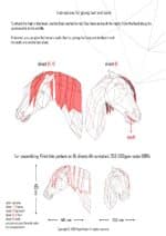 Papercraft de caballo árabe en origami 3D