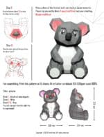 Papercraft de bébé koala en origami 3D