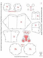 3D origami baby koala papercraft