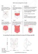 Papercraft wilde dieren in origami 3D, weergave 14