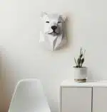 Papercraft wilde dieren in origami 3D, weergave 4