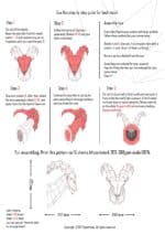 Papercraft de íbex em origami 3D