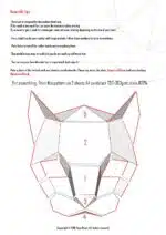 Masker van witte kat in 3D origami, weergave 3