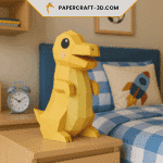 Papercraft Dinosaurier in 3D-Origami