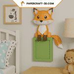 Papercraft eines Fuchses in 3D mit Origami