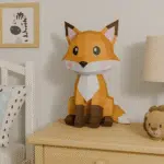 3D Origami Vos - Schattige Papierknutselset, 3D-model