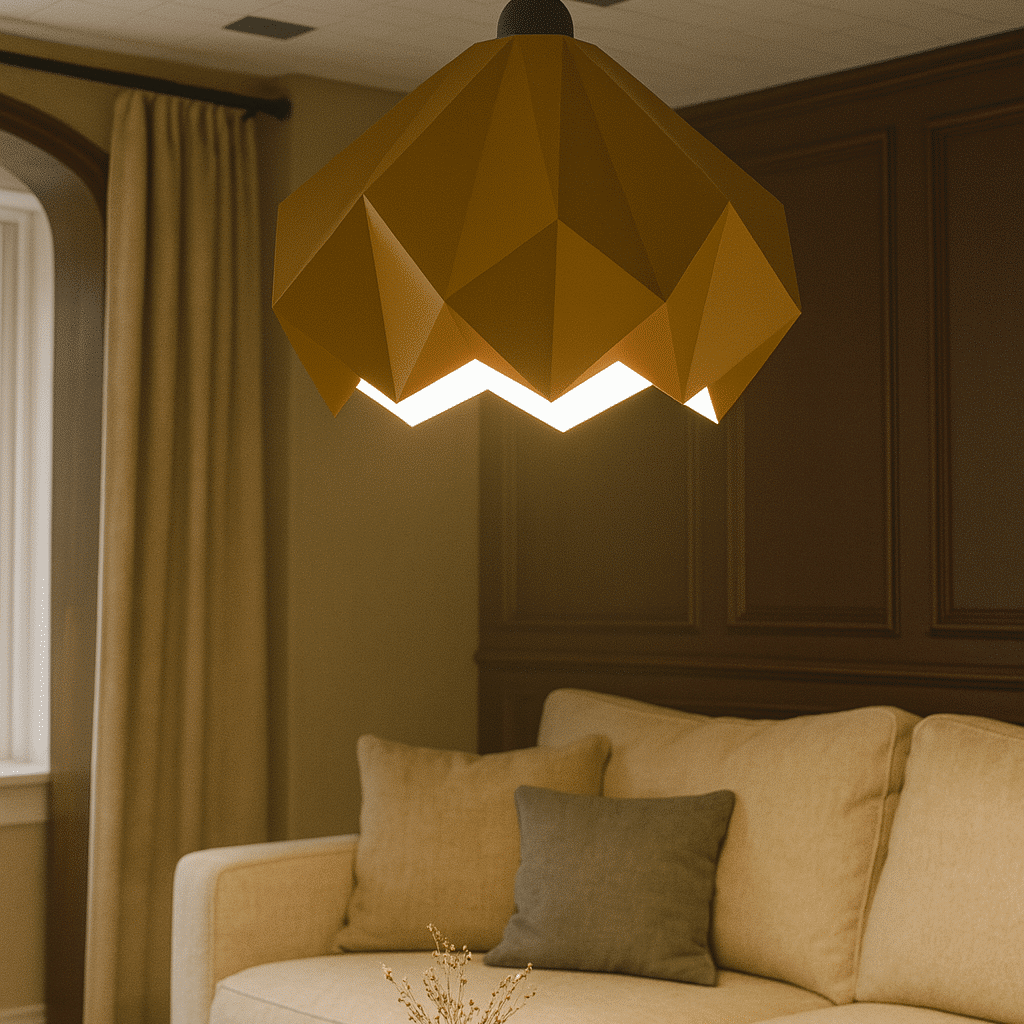 Lampe solstice en papercraft 3D