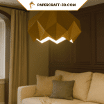 Lampe solstice en papercraft 3D