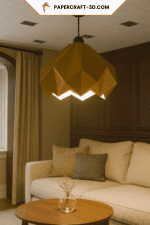 Lampe solstice en papercraft 3D