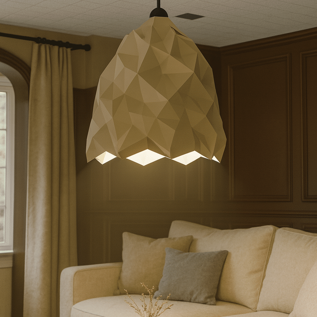 Lampe gel en papercraft 3D