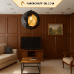 Lampe géode en papercraft 3D