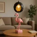 Flamenco rosa en papercraft 3D