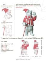 Papercraft of Christmas bear in 3D origami