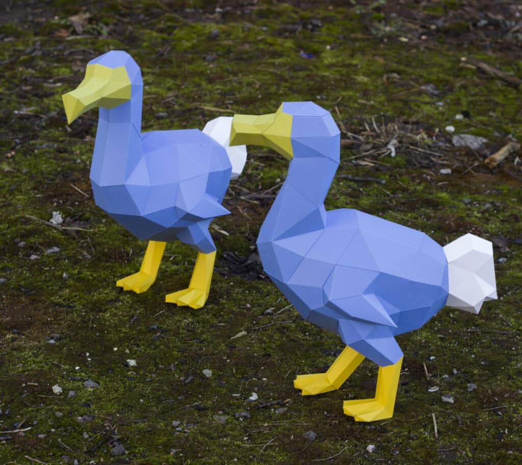 Papercraft vom Dodo in Origami 3D