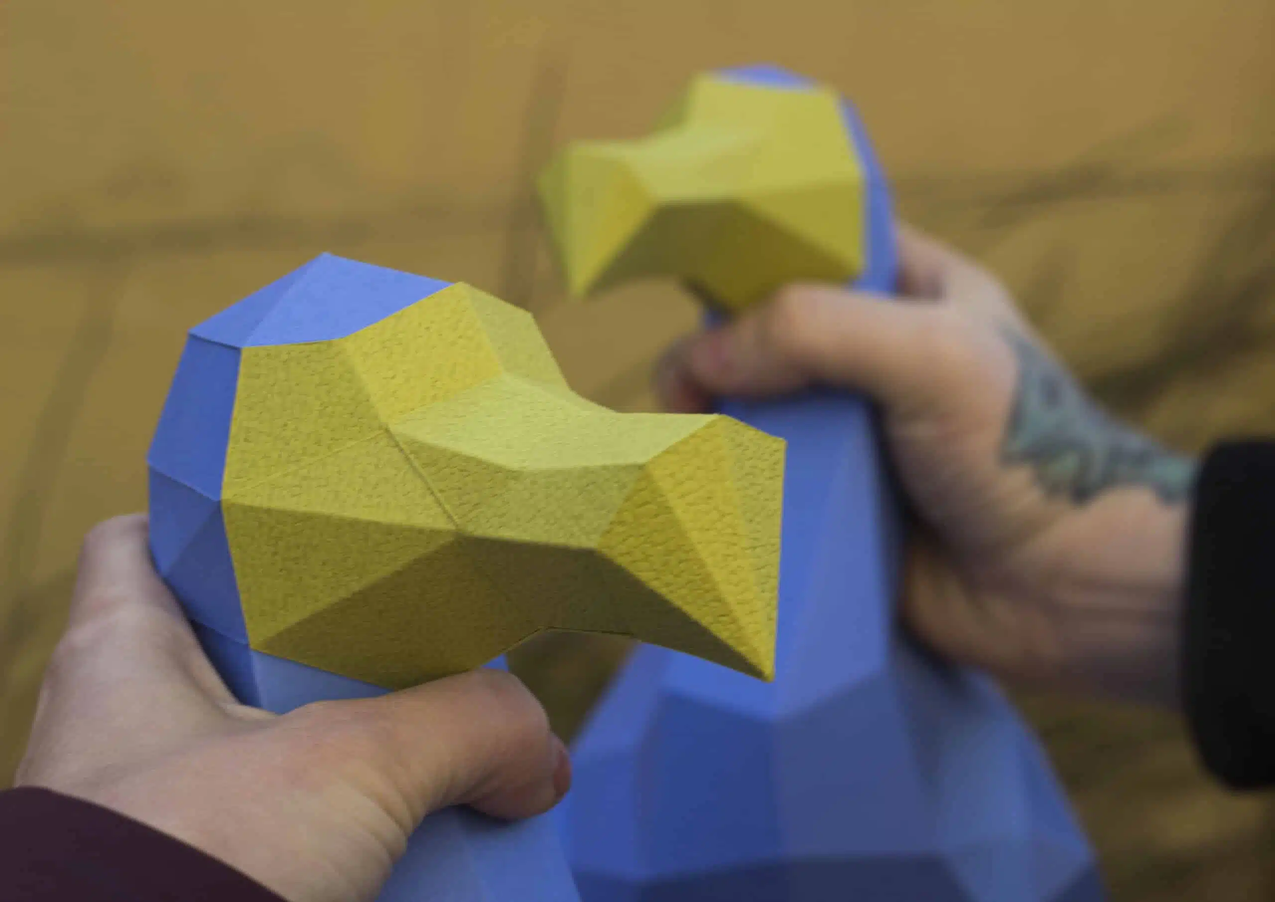 Papercraft de dodo en origami 3D, vue 8
