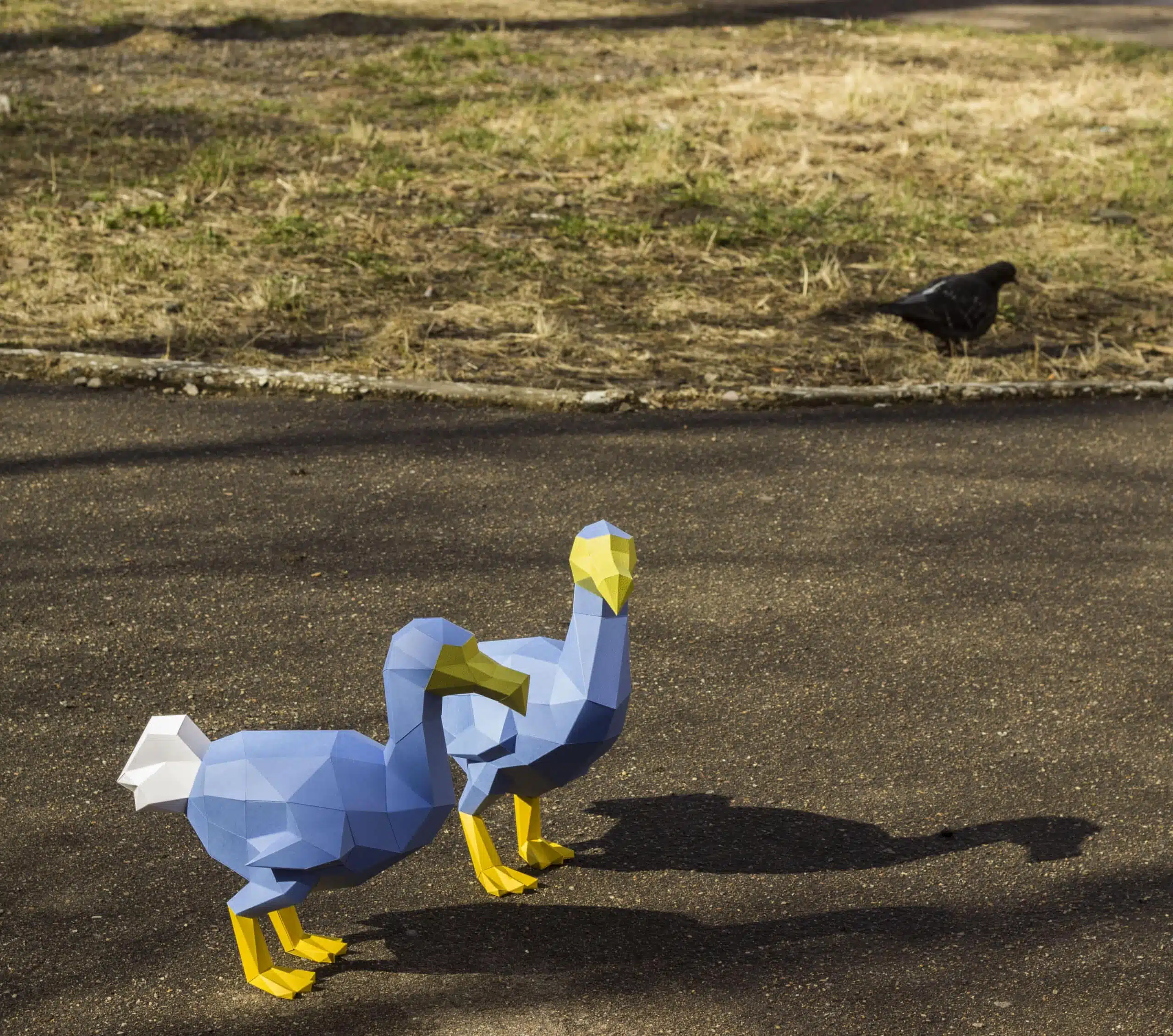 Papercraft de dodo en origami 3D, vue 7