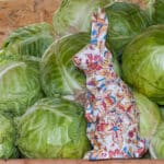 Papercraft of small rabbit in 3D origami