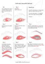 Papercraft smokey eye in 3D origami