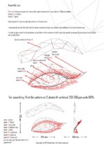 Papercraft de olho smokey em origami 3D