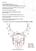Papercraft maschera teschio cornuto in origami 3D