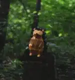 Papercraft de ouriço em origami 3D