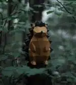 Papercraft de ouriço em origami 3D