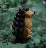 Papercraft de hérisson en origami 3D