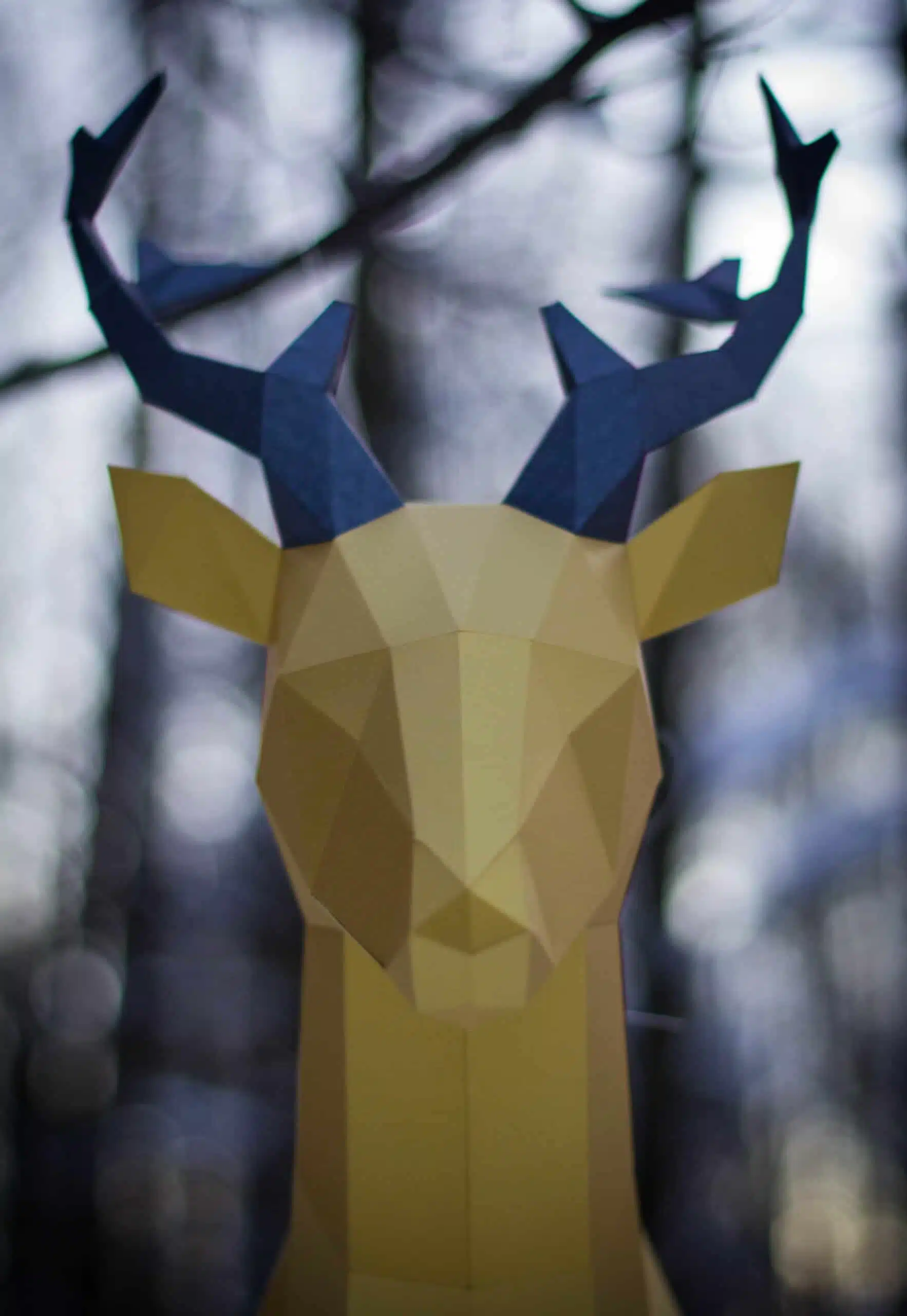 Papercraft de cerf volant en origami 3D, vue 6