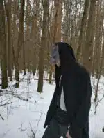 Wolfsmasker in 3D-origami, weergave 8