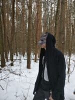 Papercraft de masque de loup en origami 3D