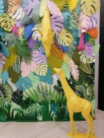 Papercraft Giraffe Mutter und Kind als 3D-Origami