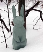 Papercraft kleiner Hase im 3D-Origami