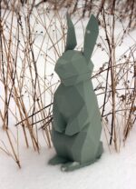 Papercraft kleiner Hase im 3D-Origami