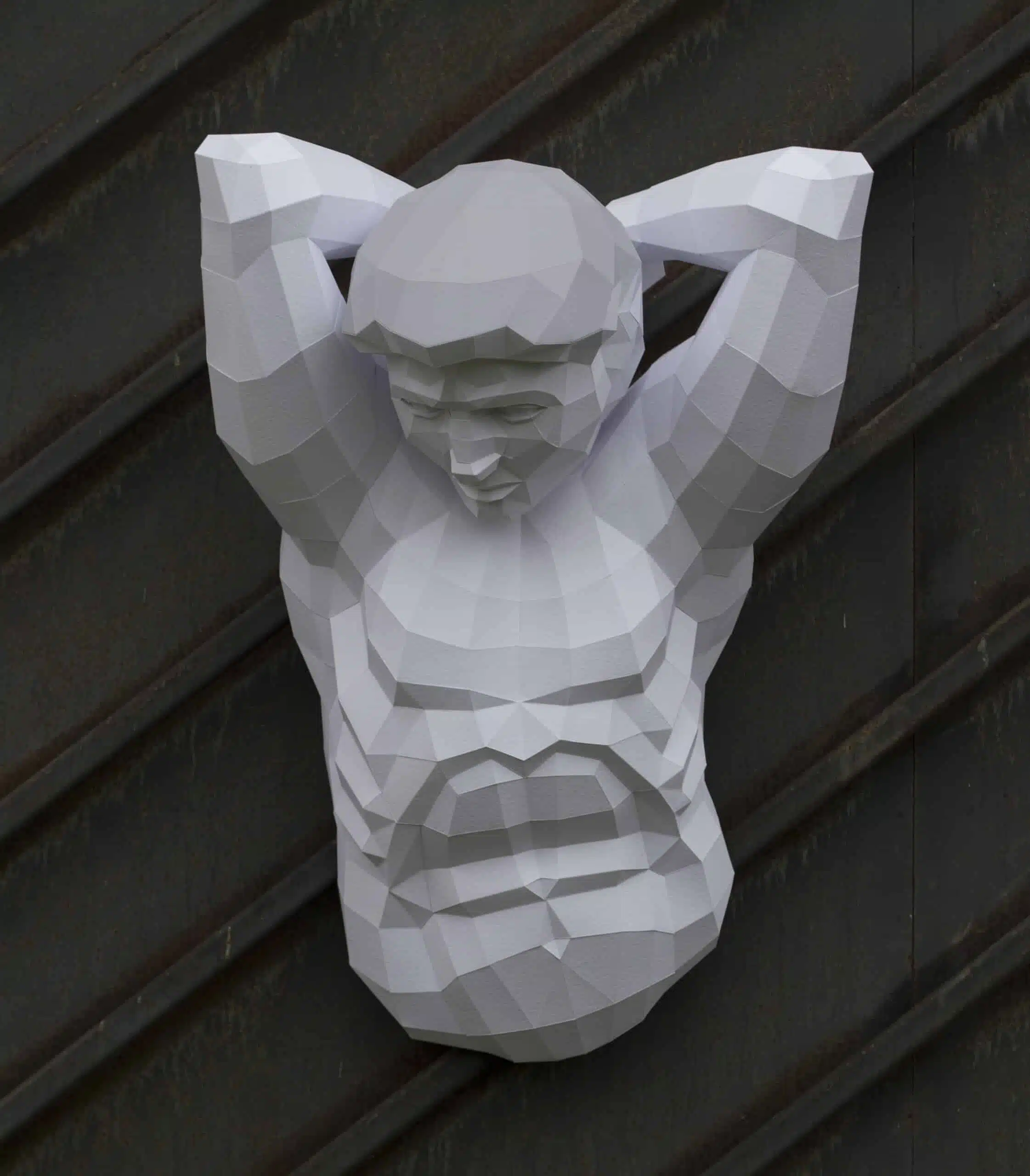 Papercraft d'Atlas en origami 3D, vue 5