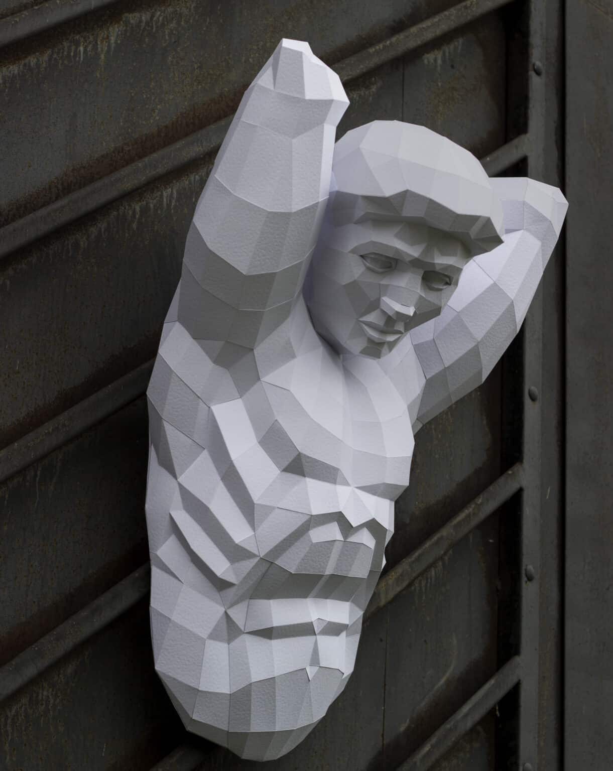 Papercraft d'Atlas en origami 3D