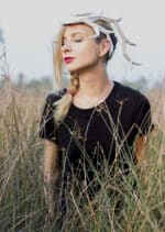 Papercraft deer antler crown in origami 3D