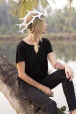 Papercraft Hirschgeweih-Krone als 3D-Origami