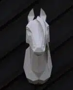 Arabische paard hoofd in origami 3D, weergave 7